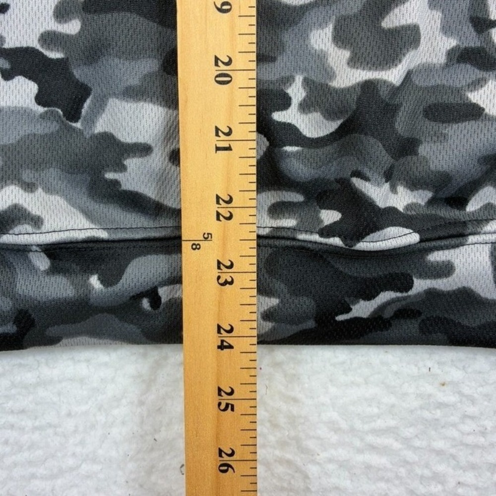 BILT Camo Sleeveless Hoodie Tank Top Mens L Gray Black Gym Workout - Picture 5 of 8